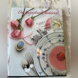 Elegant Pink and White Junior League of Chicago Cookbook